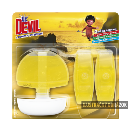 devil wc tekuky blok 3x55 lemon fresh