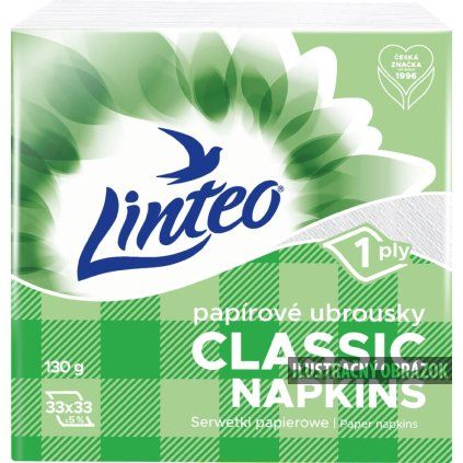 Linteo servítky 33x33 clasisic 1 vrtva