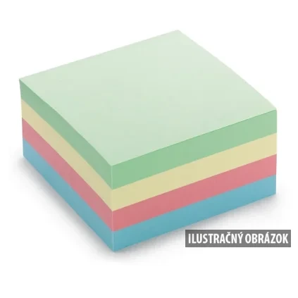 samolepiace blo ky viacfarebn 75 x 75 mm NSKPD