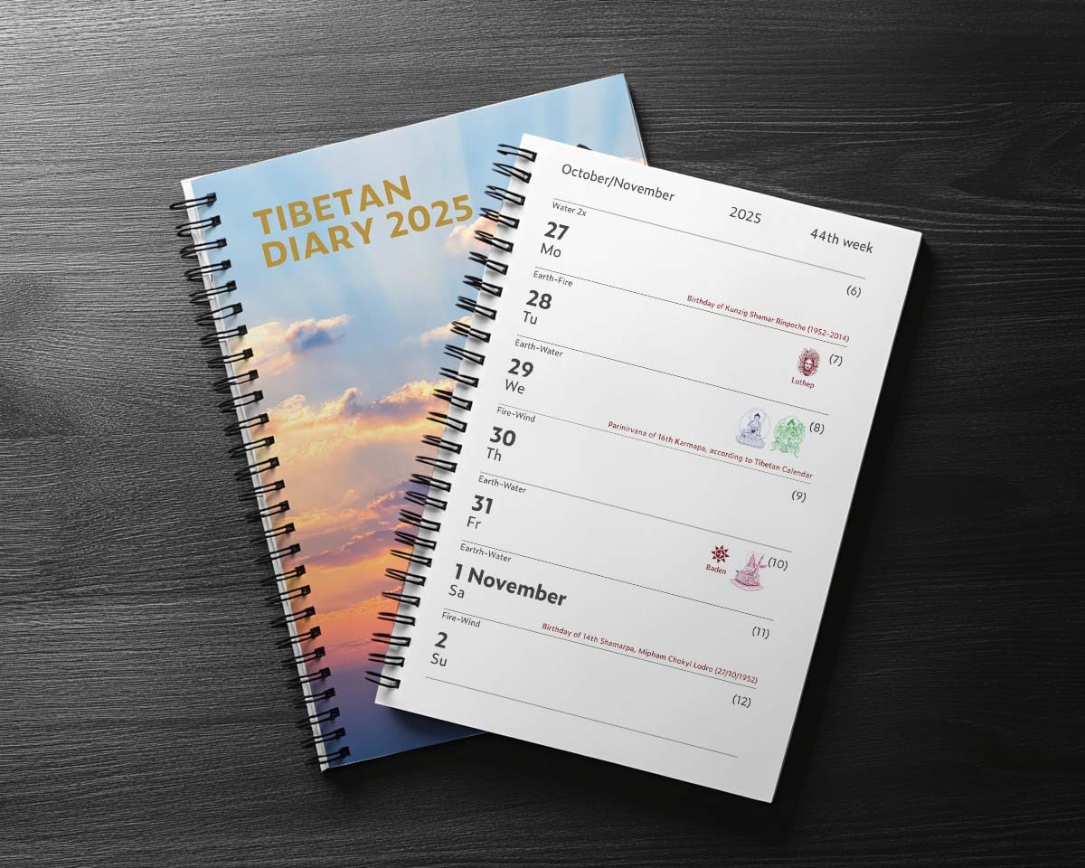 Tibetan Lunar Diary 2025