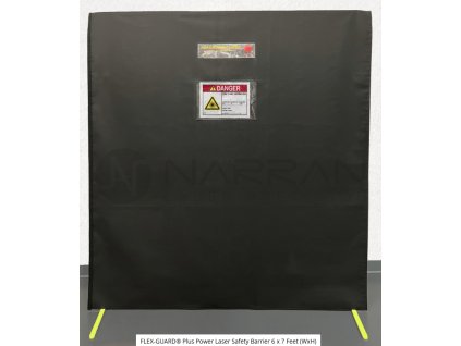 2870 portable laser safety curtain barrier with casters