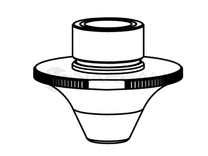 AM-DOUBLE NOZZLE O D4.0CC SPECIAL HCP FOR CLEAN CUT