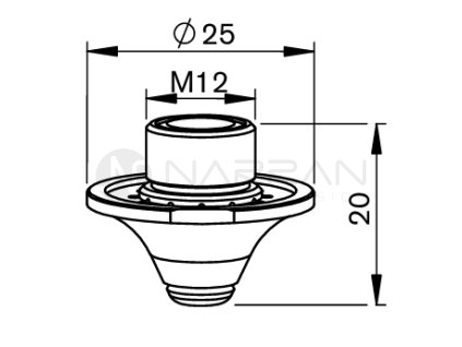 3503 am double nozzle o 2 5 cp with holes
