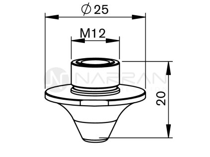 AM-Nozzle double eco cut, O D1.4 mm CP