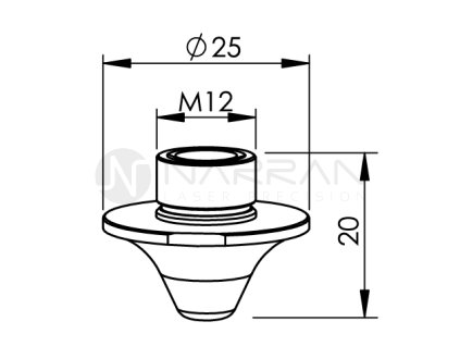 3914 am nozzle double 3 0 mm cp