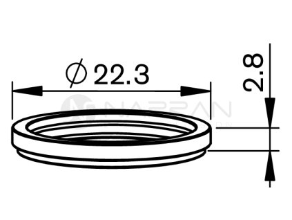 3947 am ptfe collar rigid version for wacs