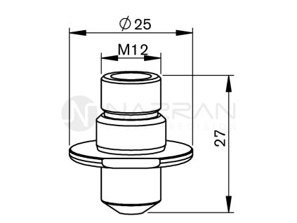 MZ-Nozzle double pencil, O 3.5 mm CP