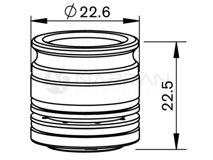 5225 am nozzle adaptor with holes and inner