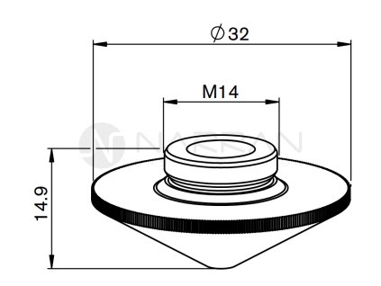 5348 raytools m14 conical single nozzle d 1 0mm original part