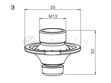 5606 am nozzle w collar fiber wacs s1 6fw mm hcp