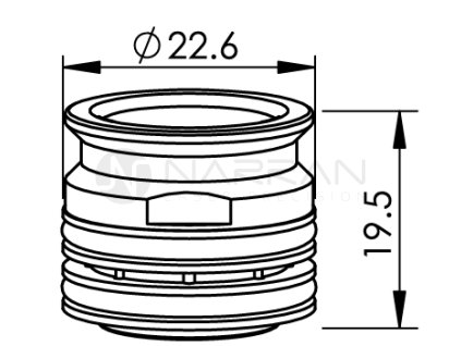 5612 am nozzle adaptor with 8 holes