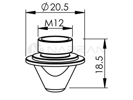 5693 am nozzle o 1 5 large flange
