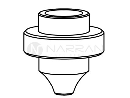 AM-MB-NOZZLE O 1.0 WITH RADIUS NO GROOVE