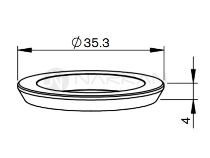 5882 by isolator ceramic ring