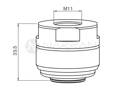 5900 by push fit nozzle holder precision