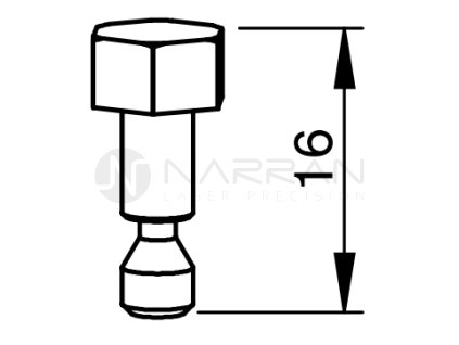 6083 by knurled screw