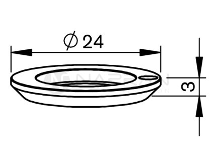 6377 mz special spacer 24x3 plastic