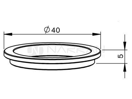 MZ-H.G. PTFE INSULATOR 40 X5