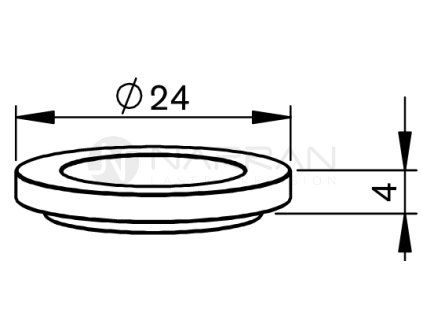 6458 mz special spacer 24x4 plastic