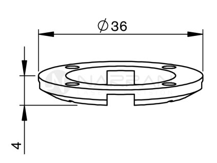 6566 mz stylus foot h4 brass