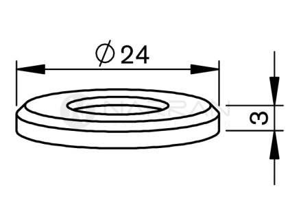 6575 mz ceramic spacer 24x3