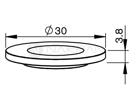 6674 mz ptfe spacer 30x4