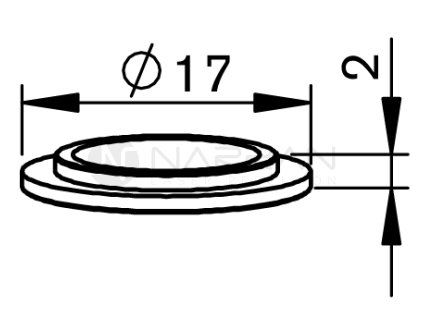 6812 mz copper ring 17x2