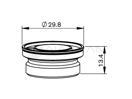 PT-NOZZLE HOLDER IT HP2" MZP/MEL