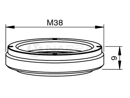 6917 pt insulating ring plastic