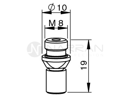 7514 pr nozzle o 2 5 copper cylindrical