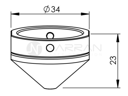 MB-EXOUTER NOZZLE 3,0 FOR THICK MATERIAL