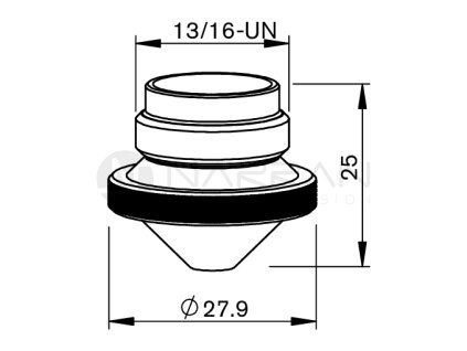 8258 lv nozzle o 1 2 cp cylindrical