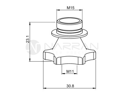 8537 lv nozzle holder break away