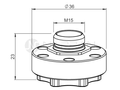 8552 lv nozzle holder break away