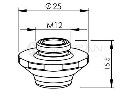 TR-DOUBLE NOZZLE O 10.0 CAU