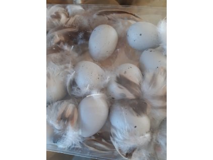 Kazeta vajíčko + peří 18x14x2,5