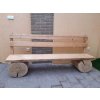 Dřevěná lavice MASIV-JASAN+SMRK-v 0,9m,d 2m