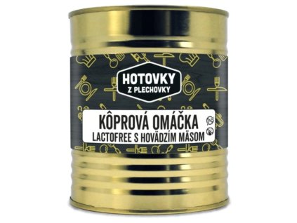 Koprova omacka s hovadzim masom lactofree 800