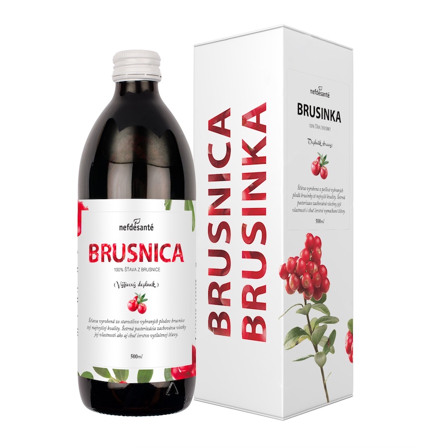 Brusinka 500 ml 100% šťáva z Brusinky