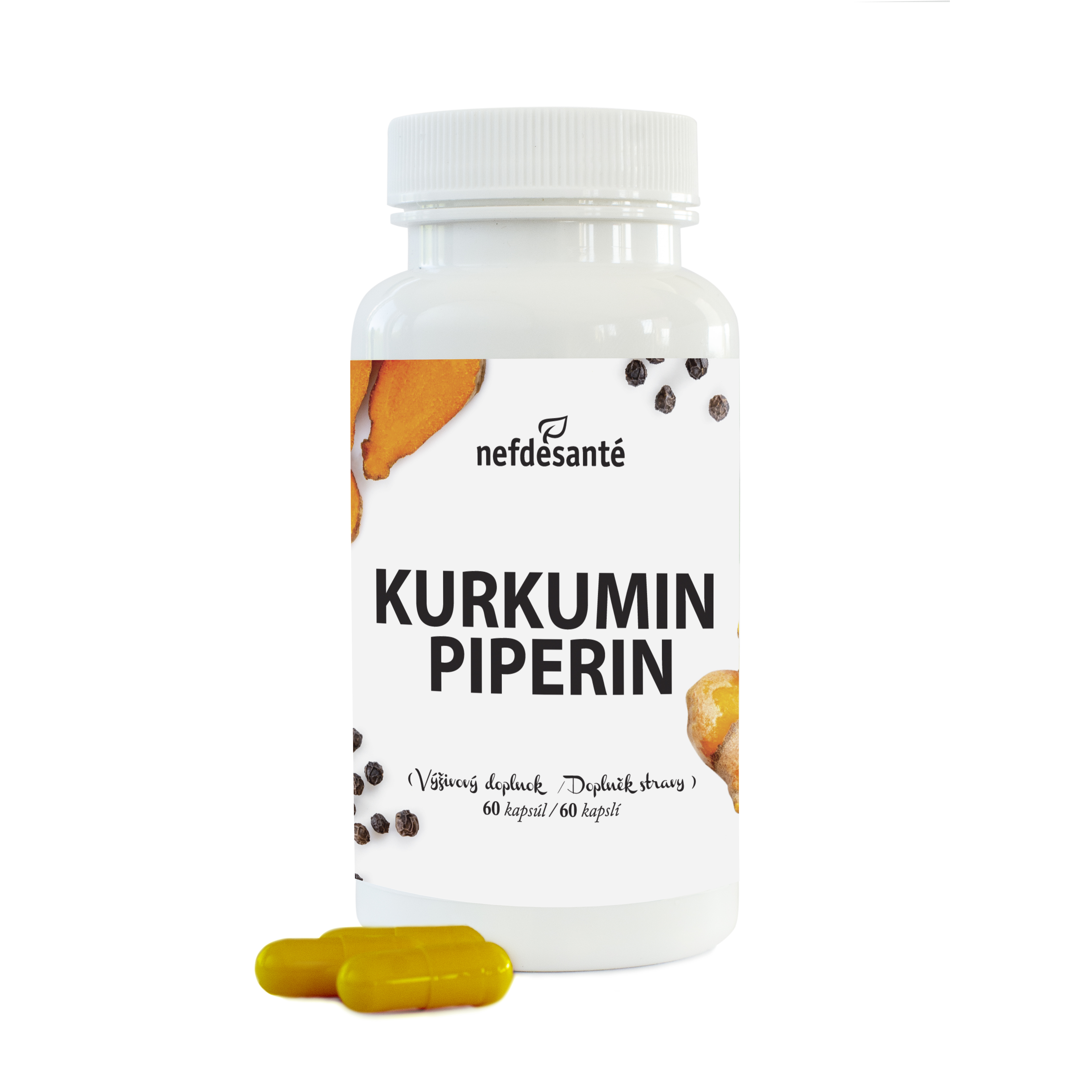 NOVINKA Kurkumin Piperin 60 cps