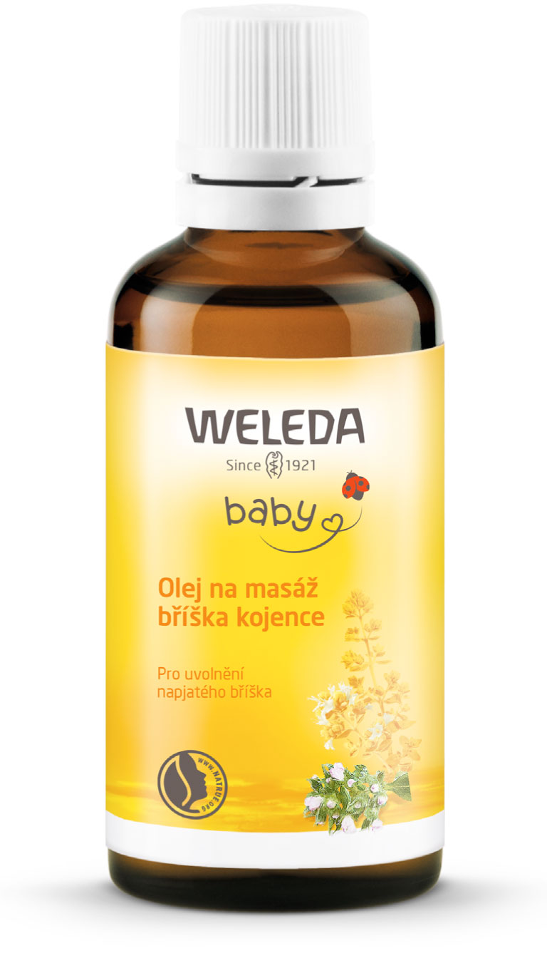 Fotografie Weleda Olej na masáž bříška kojence 50 ml