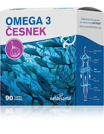 Nef de Santé a.s. Omega 3 česnek 90 cps