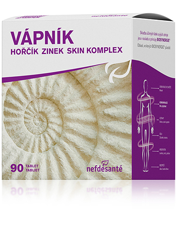 Nef de Santé a.s. VÁPNÍK Mg Zn SKIN KOMPLEX 90 tbl po datu min.trvanlivosti