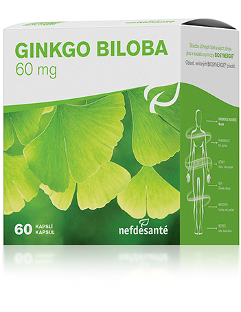 Fotografie Nefdesanté Ginkgo Biloba 60mg 60 kapslí