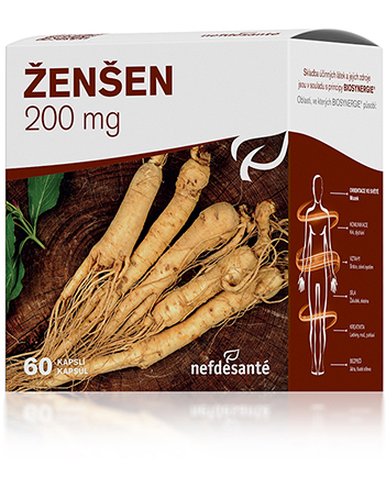 Fotografie Nefdesanté Ženšen 200mg cps.60 NEF DE SANTÉ