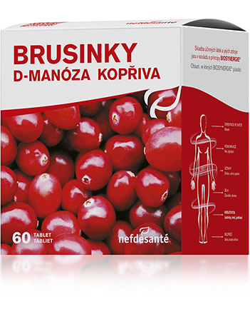 Nef de Santé Brusinky D-manóza kopřiva 60tbl (přímo od českého výrobce)