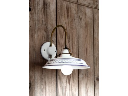 Porcelánová nástěnná lampa retro Linea Provenza