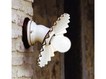 Porcelánové nástěnné svítidlo retro Linea Cappe