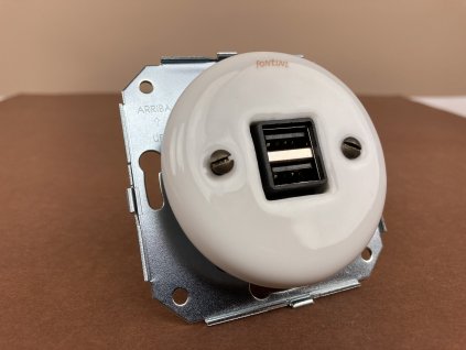 Porcelánová dvojitá USB nabíječka Garby Colonial