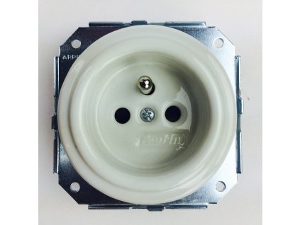 Porcelánová zásuvka Garby Colonial/bílá - výprodej